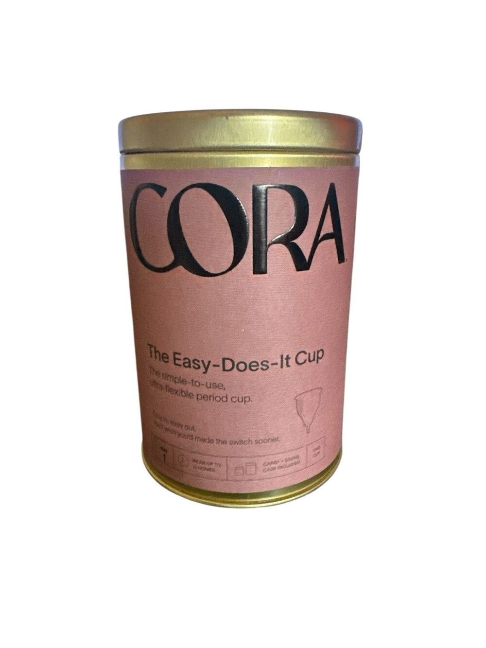 Cora Reusable Menstrual Cup – Size 1 (Clear) – Eco-Friendly Leak-Proof
